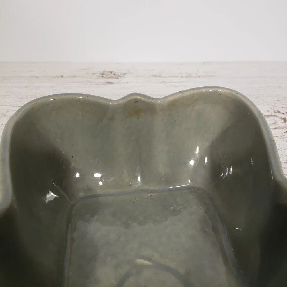 Shawnee USA 151  Pottery  Seafoam Sage Green Butterfly Planter  MCM Vintage